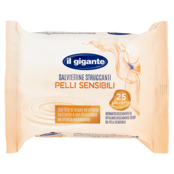 IL GIGANTE Salviettine Struccanti Pelli Sensibili 25 pz