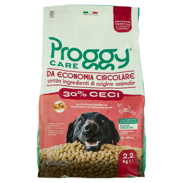 Proggy Care 30% Ceci Alimento Completo Cane Adulto Medium Maxi 10-45Kg 2,2 Kg