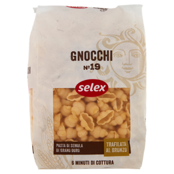 Selex Pasta di Semola Trafilata al Bronzo Gnocchi 500 g