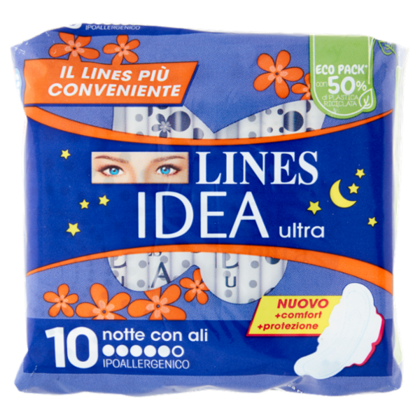 Lines Idea ultra notte con ali 10 pz