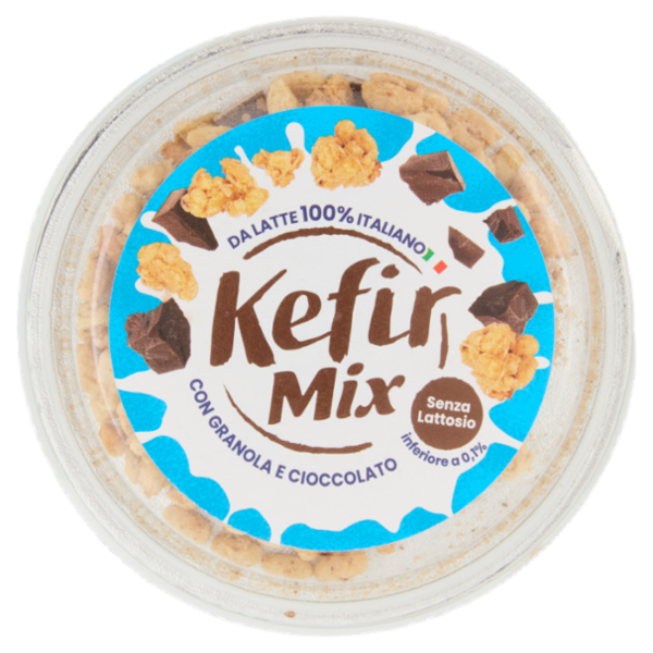Centrale del latte Vicenza Kefir Mix Senza Lattosio con Granola e Cioccolato 150 g