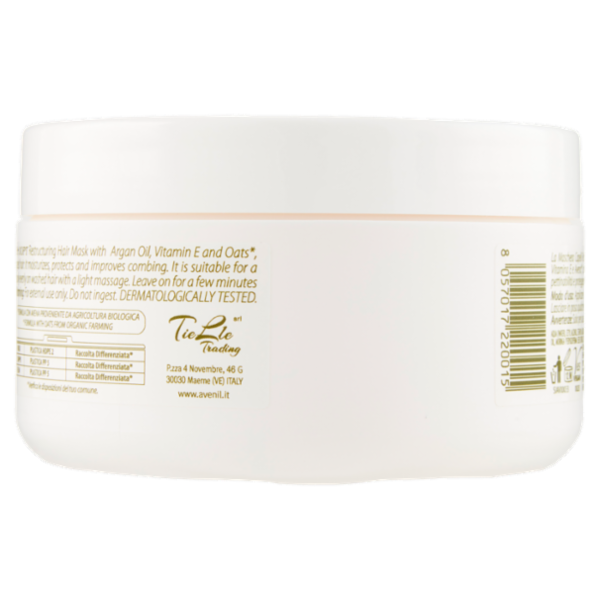 Avenil pure & soft Maschera Capelli Ristrutturante Argan e vitamin E 300 ml