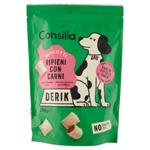 Consilia Derik Cane Biscotti Ripieni con Carni 270 g