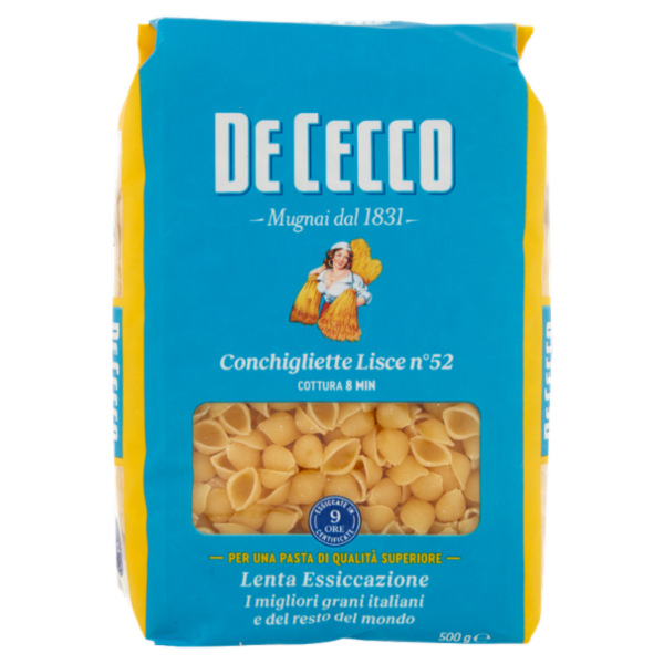 De Cecco Conchigliette Lisce n°52 500 g