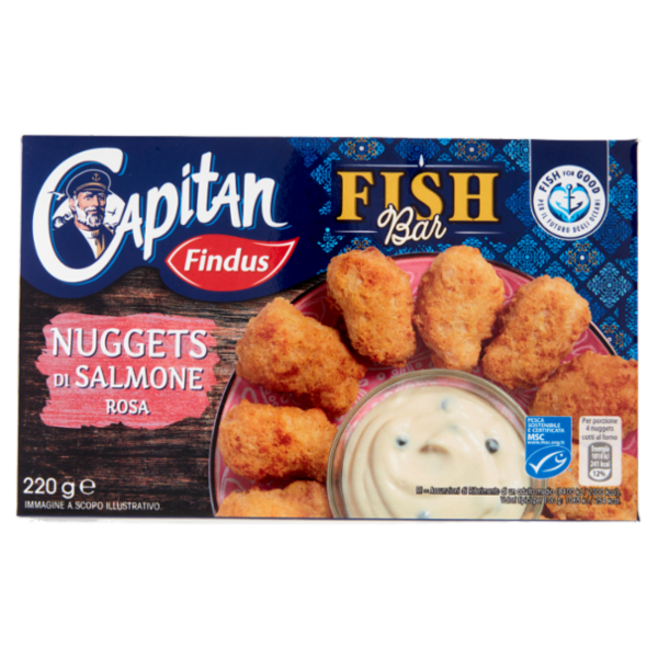 Capitan Findus Fish Bar Nuggets di Salmone Rosa 220 g