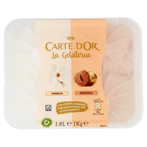 Carte d'Or La Gelateria Vaniglia Nocciola 1 Kg