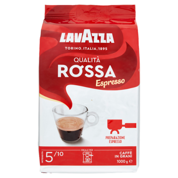Lavazza Qualità Rossa Espresso Caffè in Grani 1000 g