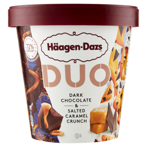 Häagen-Dazs Duo Dark Chocolate & Salted Caramel Crunch 355 g