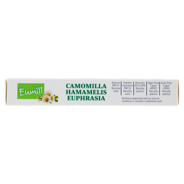 Eumill Camomilla Hamamelis Euphrasia Gocce Oculari Rinfrescanti Lenitive Monodose 10 x 0,5 ml