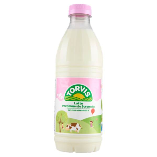 Torvis Latte Parzialmente Scremato Pastorizzato a temperatura elevata 1000 ml