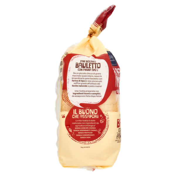 YukyBio A Pasta Madre Pane Biologico Bauletto con Farina Tipo 2 400 g