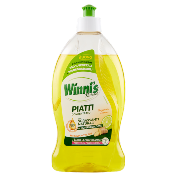 Winni's Naturel Piatti Concentrato Bergamotto e Zenzero 480 ml