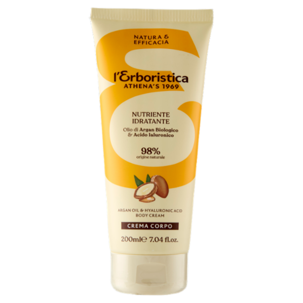 l'Erboristica Crema Corpo Nutriente Idratante Olio di Argan Biolologico & Acido laluronico 200 ml