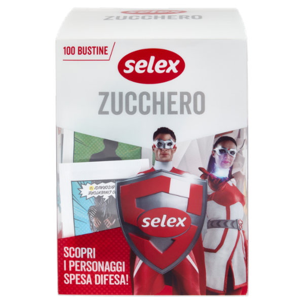 Selex Zucchero Bianco 100 Bustine da 4 g