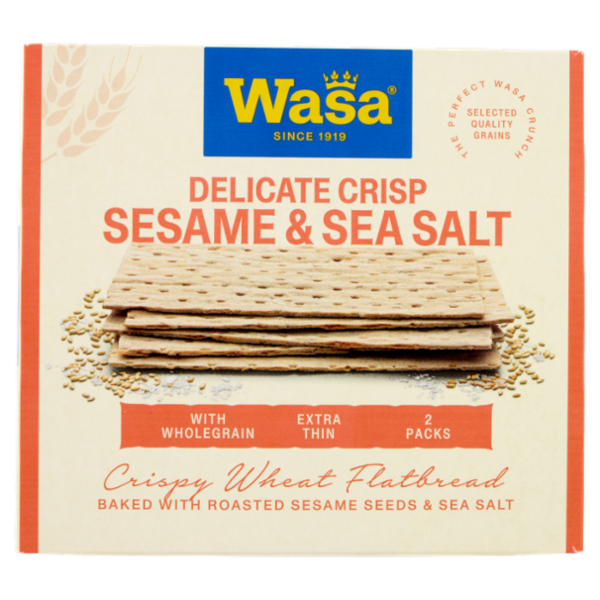 Wasa Delicate Crisp Sesame & Sea Salt 190 g