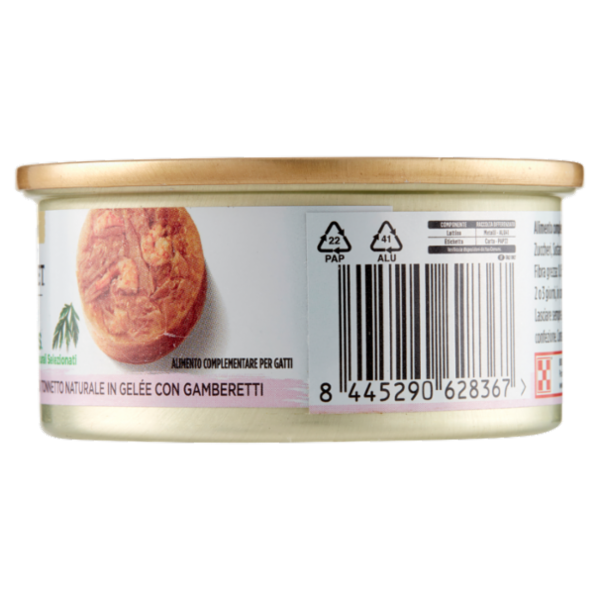 PURINA GOURMET Nature's Creations Ricco in Fiocchi di Tonnetto Naturale in Gelée con Gamberetti 70 g