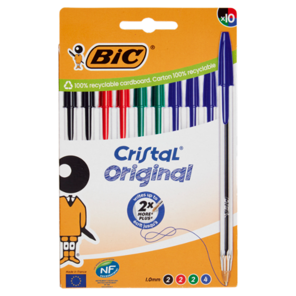 Bic Cristal Original Penna a sfera 1.0mm 10 pz