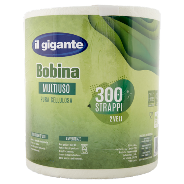 IL GIGANTE Bobina Multiuso 300 Strappi 2 Veli