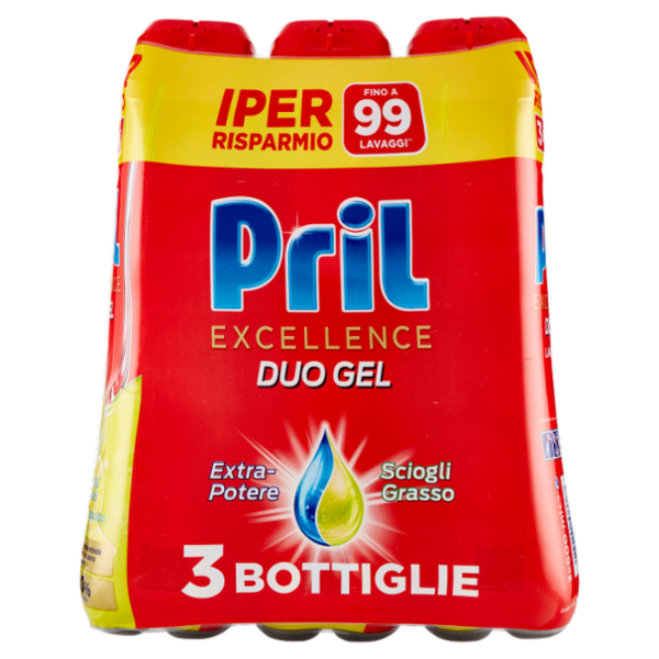 PRIL Excellence Duo Gel Limone 3x600ml