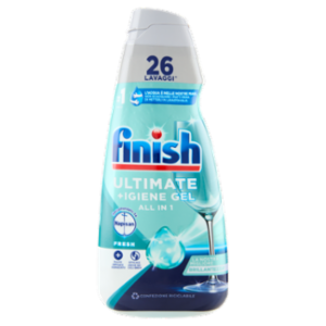 Finish Ultimate + Igiene Gel Fresh Liquido Lavastoviglie 26 Lavaggi 560 Ml