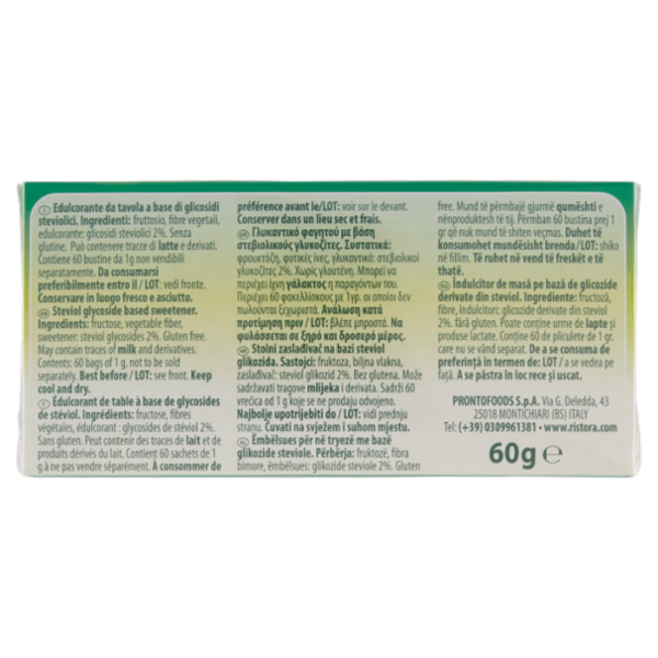 ristora stevia 60 x 1 g