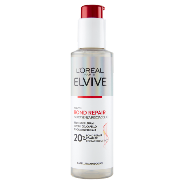 L'Oréal Paris Elvive Bond Repair Siero Senza Risciacquo Per Capelli Danneggiati, 150 ml