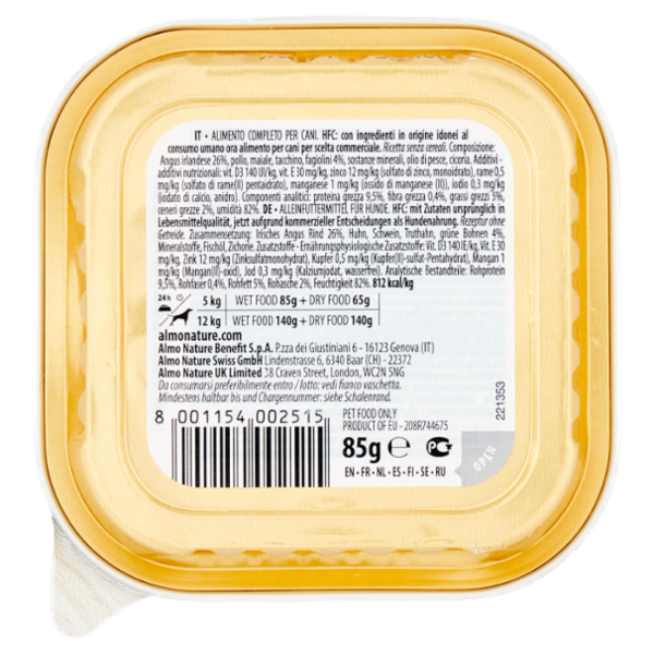 almo nature HFC Complete Angus Irlandese con Fagiolini 85 g