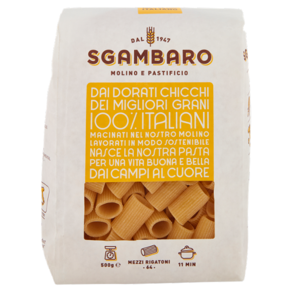 Sgambaro Mezzi Rigatoni N°64 500 g