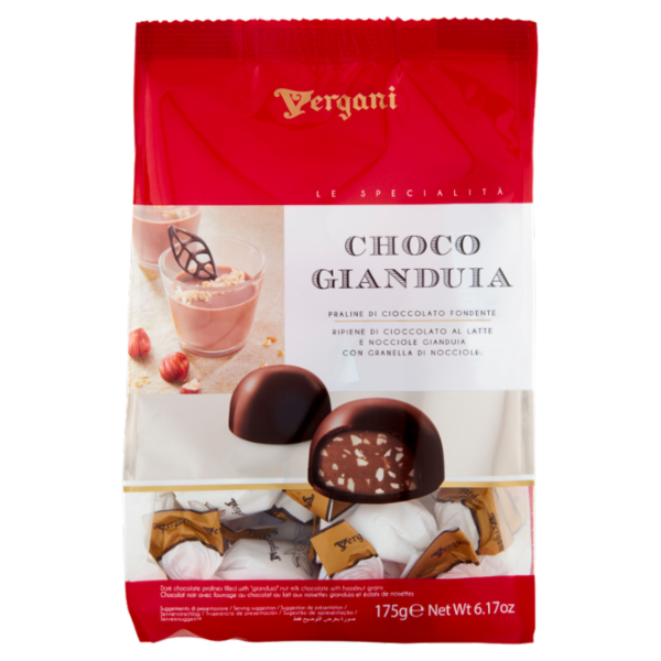 Vergani Le Specialità Choco Gianduia Praline di Cioccolato Fondente 175 g