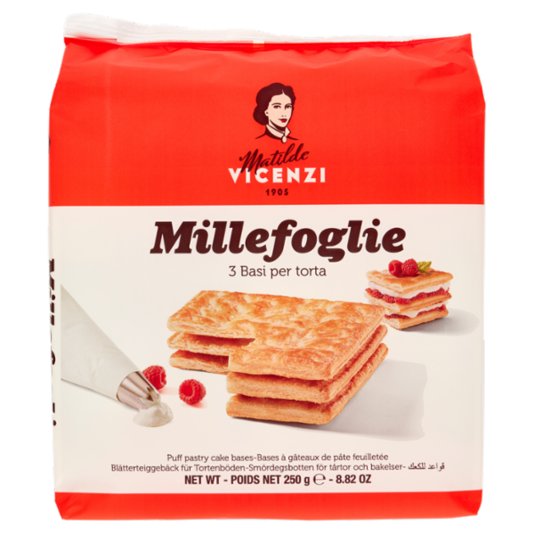 Matilde Vicenzi Millefoglie 3 Basi per Torta 250 g