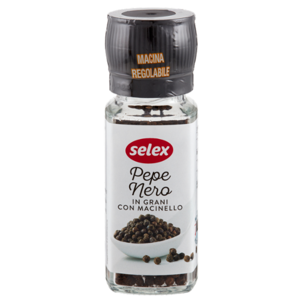 Selex Pepe Nero in Grani con Macinello 48 g