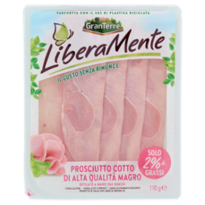 GranTerre LiberaMente Prosciutto Cotto Di Alta Qualità Magro 110 g