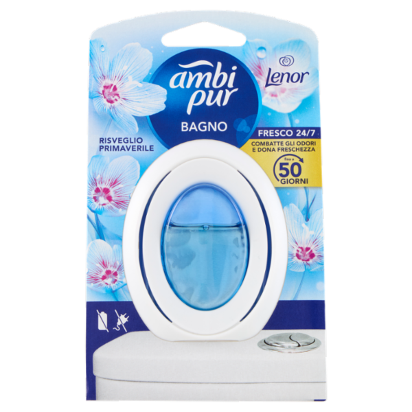Ambi Pur Bagno Profumatore per Ambienti Elimina e Previene gli Odori, Risveglio Primaverile 7,5 ml