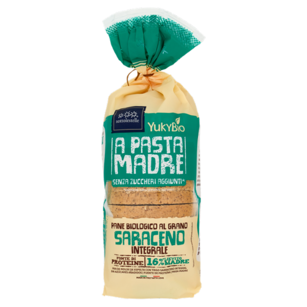 YukyBio A Pasta Madre Pane Biologico al Grano Saraceno Integrale 400 g