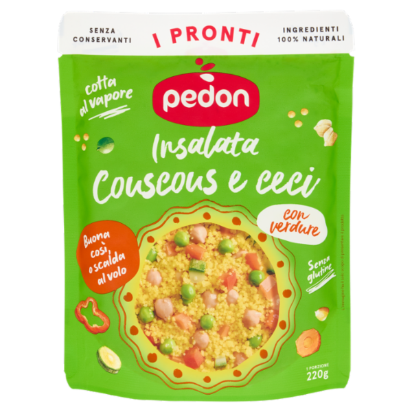 pedon I Pronti Insalata Cous Cous e ceci con verdure 220 g