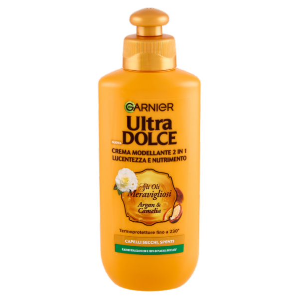 Garnier Ultra Dolce Crema Modellante 2 in 1 gli Oli Meravigliosi Argan & Camelia 200 ml