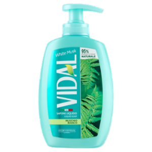 Vidal White Musk Sapone Liquido Muschio Bianco 300 Ml