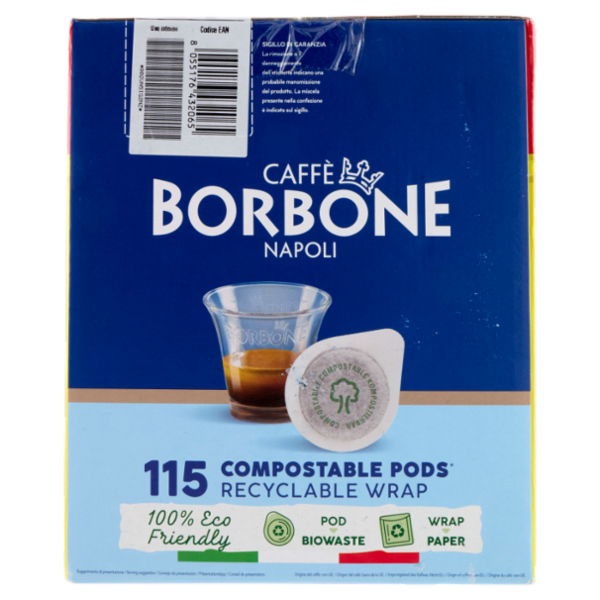 Caffè Borbone Miscela Decisa Cialde Compostabili* 115 x 7,2 g