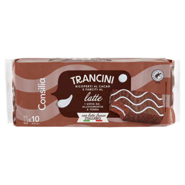 Consilia Trancini al Latte Ricoperti al Cacao 10x35 g
