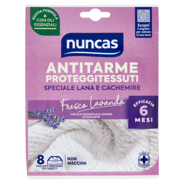 nuncas Antitarme Proteggitessuti Fresco Lavanda 8 pz