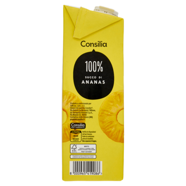 Consilia Succo 100% Ananas 1 L