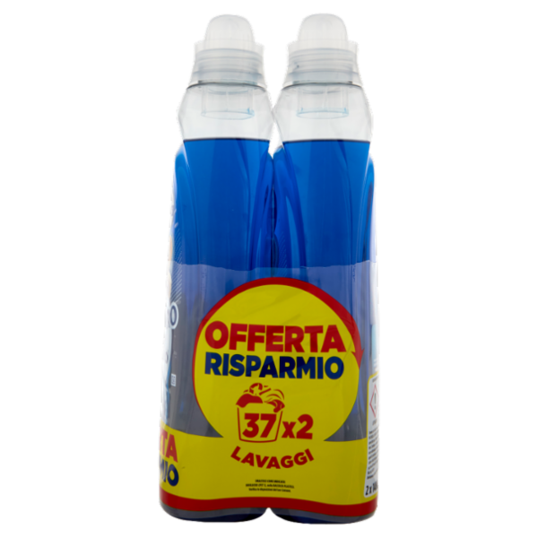 Coccolino Wonder Wash Detersivo Odor Protection 2 x 37 Lavaggi 2 x 1480 ml