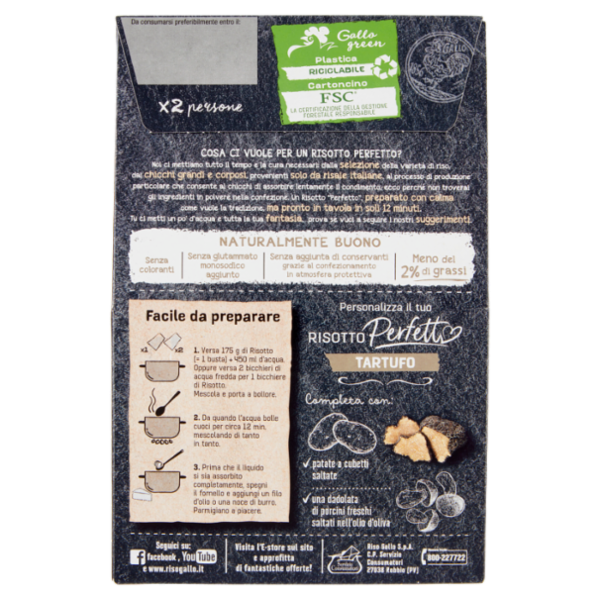 Gallo Risotto Perfetto Tartufo 175 g