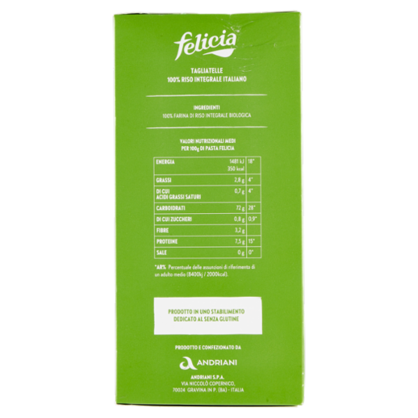 felicia Tagliatelle Riso Integrale Bio 250 g