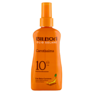 Bilboa Carotissima Olio Solare 10 Protezione Bassa Con Beta-Carotene 200 Ml