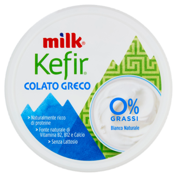 Milk Kefir Colato Greco 0% Grassi Bianco Naturale 500 g