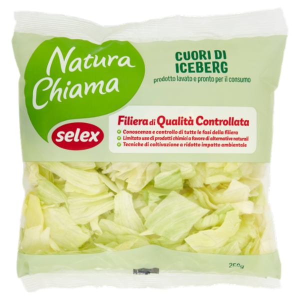 Selex Natura Chiama Cuori di Iceberg Lavati e Pronti per il Consumo 250 g