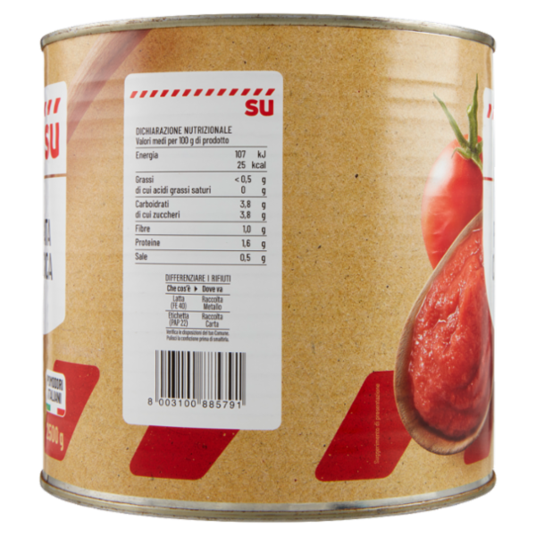 Sù Passata Classica di Pomodoro 2,5 kg