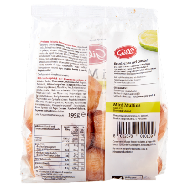 Gilli Mini Muffins gusto lime 195 g
