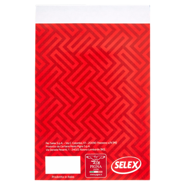 Selex Blocco Formato A6 70 Fogli 60 g Quadretti 5 mm